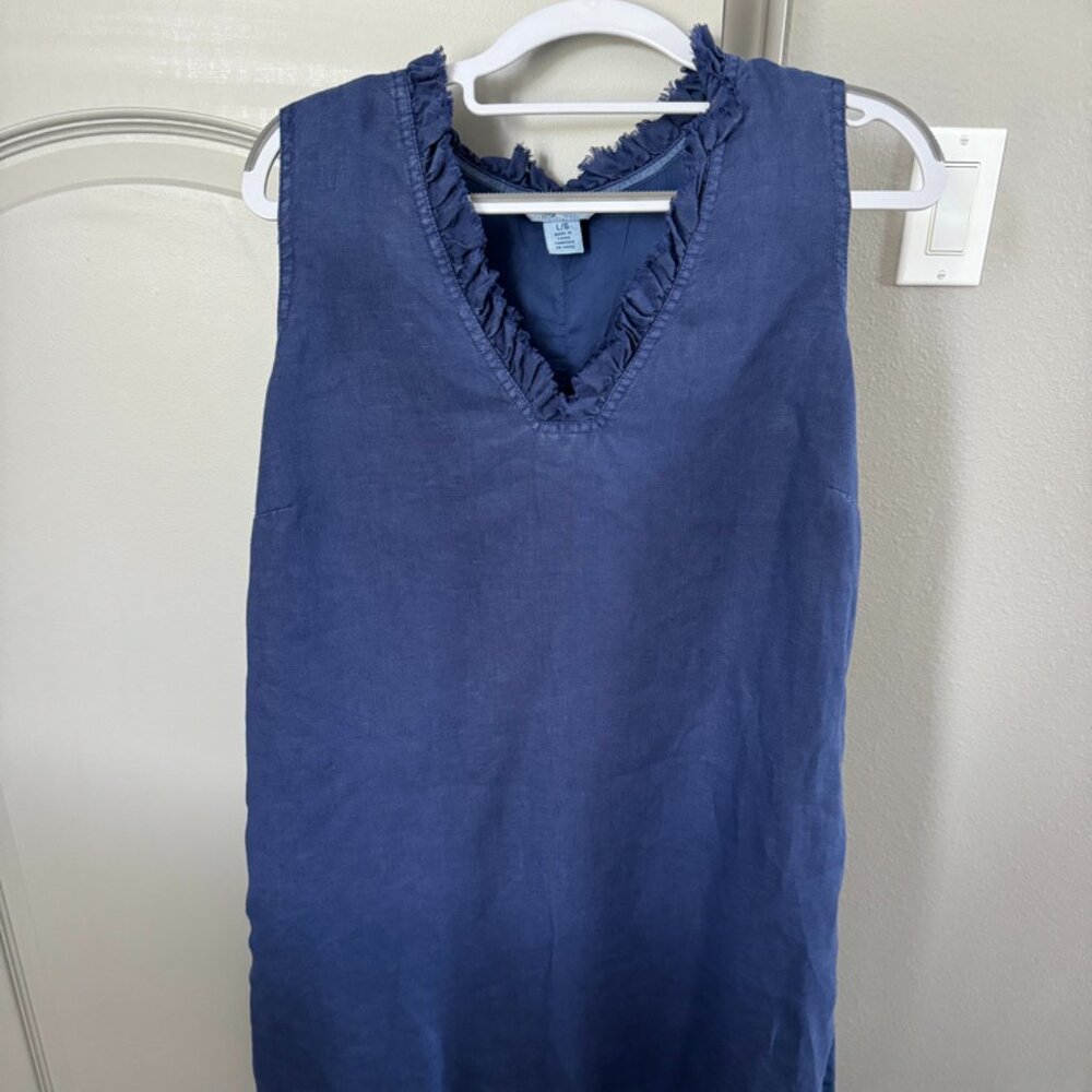 Tommy Bahama Two Palms Ruffle Linen Dress